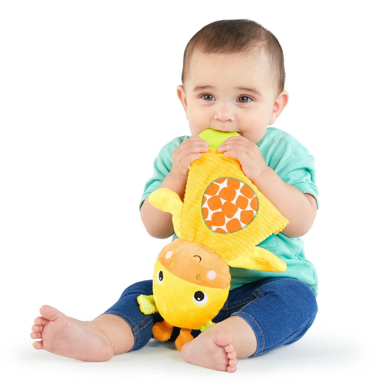 Bright Starts Snuggle And Teethe Plush Teether - Giraffe 3 Bright Starts Snuggle And Teethe Plush Teether - Giraffe - Image 3