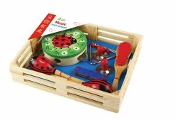 Wonder Co Wooden Lady Bug Music Box Set