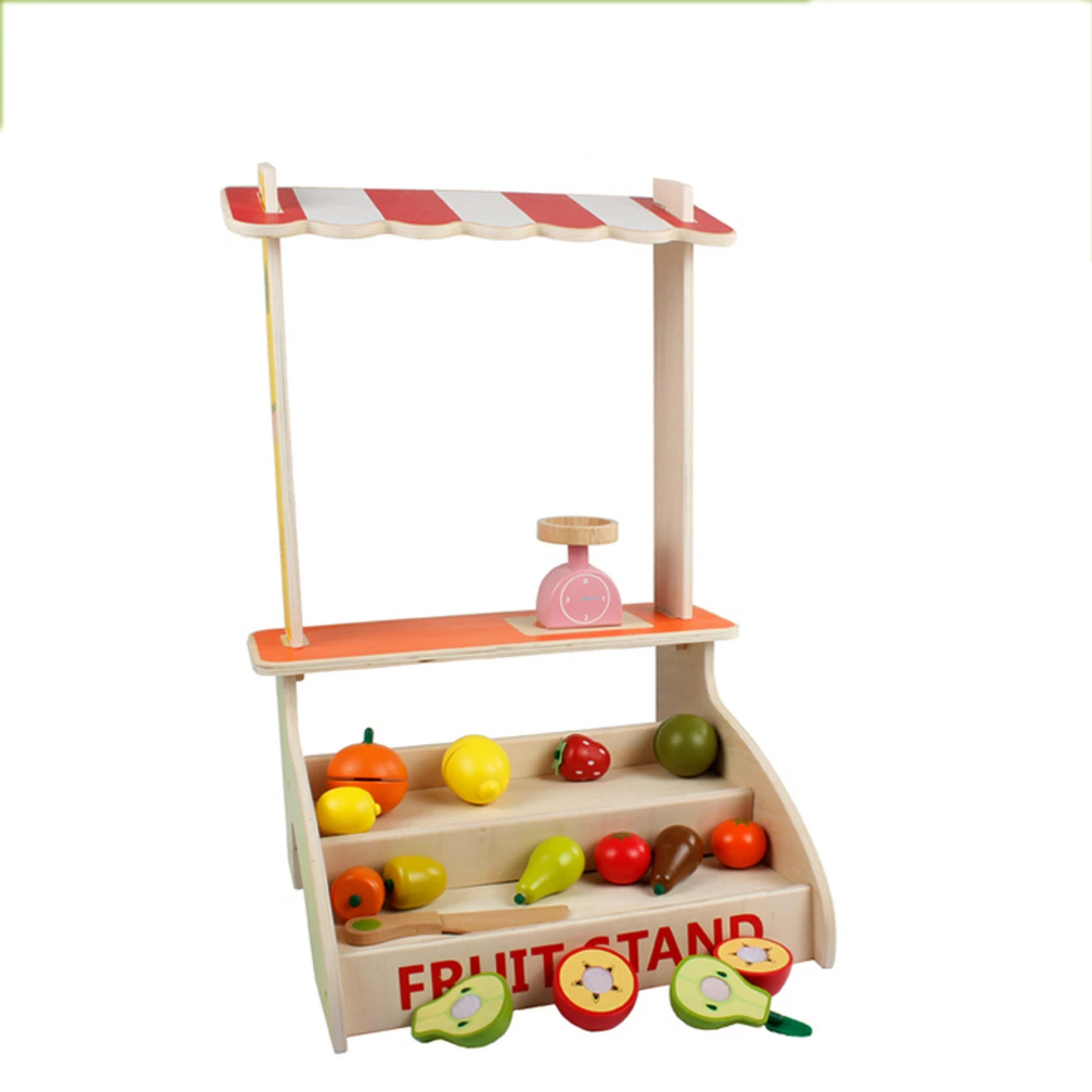 Wonder Co Wooden Fruit Market Stand 1 Wonder Co Wooden Fruit Market Stand