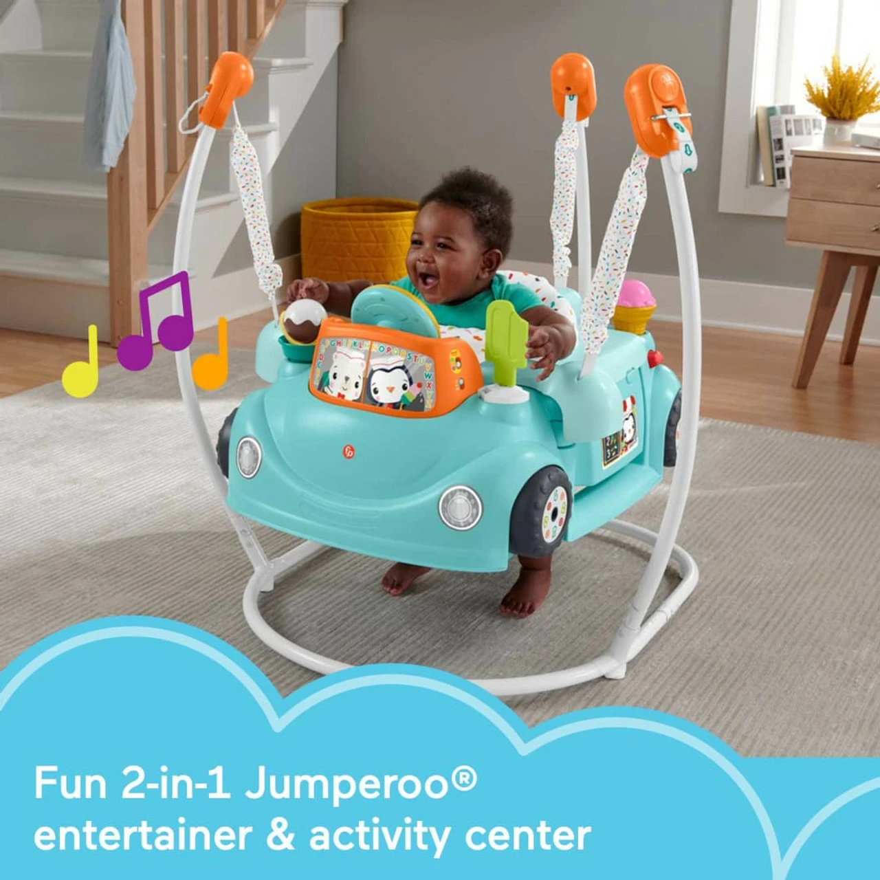 Fisher-Price 2-In-1 Sweet Ride Jumperoo 3 Fisher-Price 2-In-1 Sweet Ride Jumperoo - Image 3