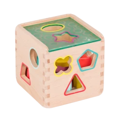 B. Wonder Cube Wooden Shape Sorter 8 B. Wonder Cube Wooden Shape Sorter -Fisher-price-shop 22006522 5 95262.1671599553