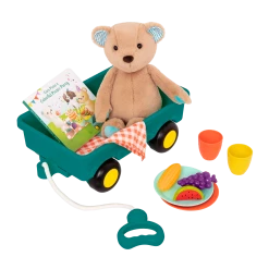 B. Classic Plush Bear, Board Book & Deluxe Picnic Set