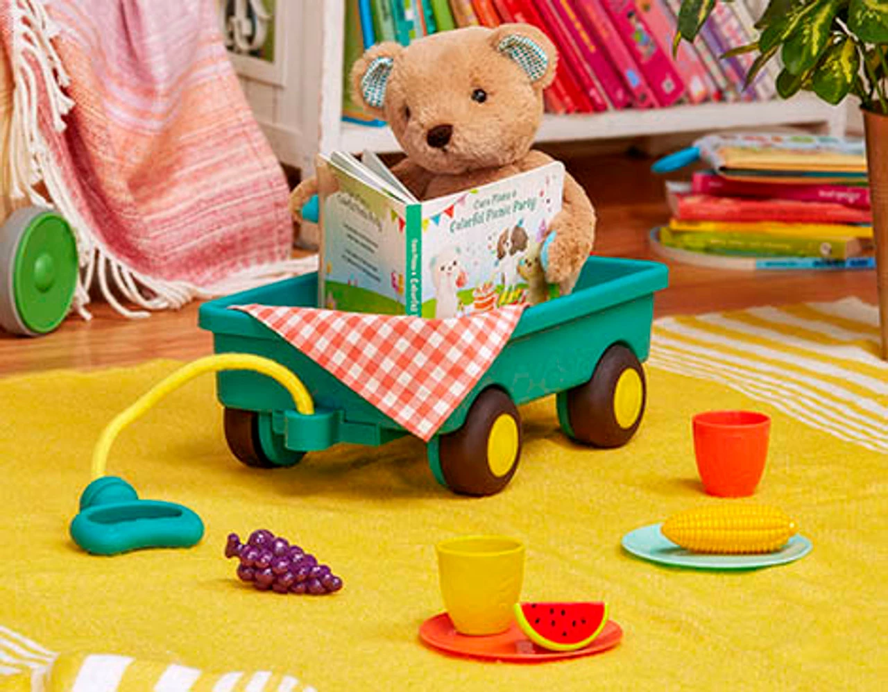 B. Classic Plush Bear, Board Book & Deluxe Picnic Set 5 B. Classic Plush Bear, Board Book & Deluxe Picnic Set - Image 5