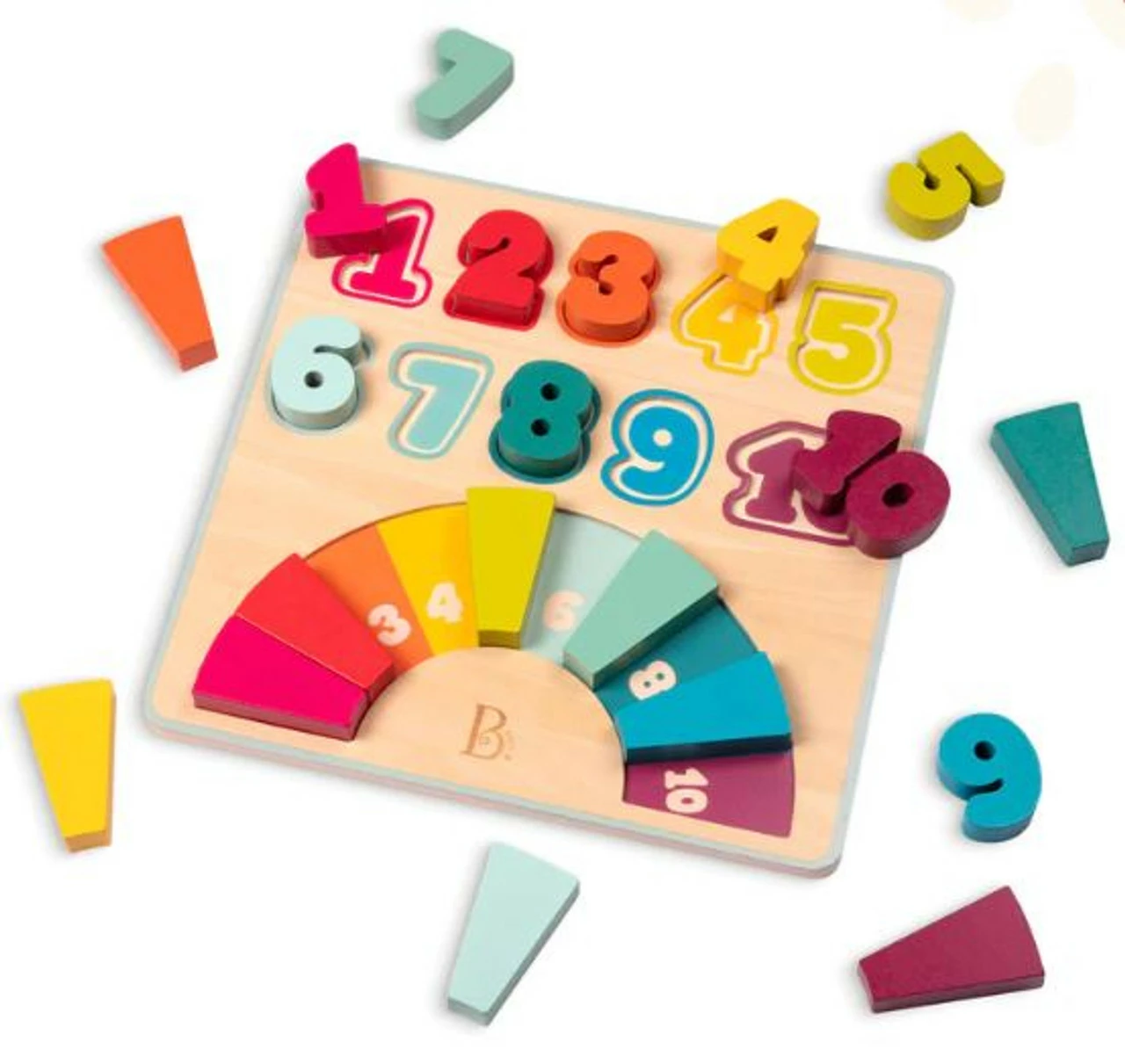 B. Counting Rainbows Wooden Number Puzzle 2 B. Counting Rainbows Wooden Number Puzzle - Image 2