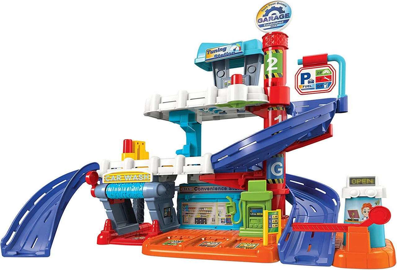 VTech Toot Drivers Fix & Fuel Garage, Multicolour 3 VTech Toot Drivers Fix & Fuel Garage, Multicolour - Image 3