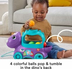 Fisher-Price Poppin Triceratops Interactive Ball Popper Pull Toy -Fisher-price-shop 81A OrCRrKL. AC SL1500 82813.1676005176