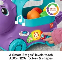 Fisher-Price Poppin Triceratops Interactive Ball Popper Pull Toy -Fisher-price-shop 81GaUWZH8GL. AC SL1500 05304.1676005176