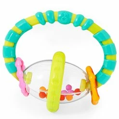 Bright Starts Grab & Spin Rattle And Teether Toy