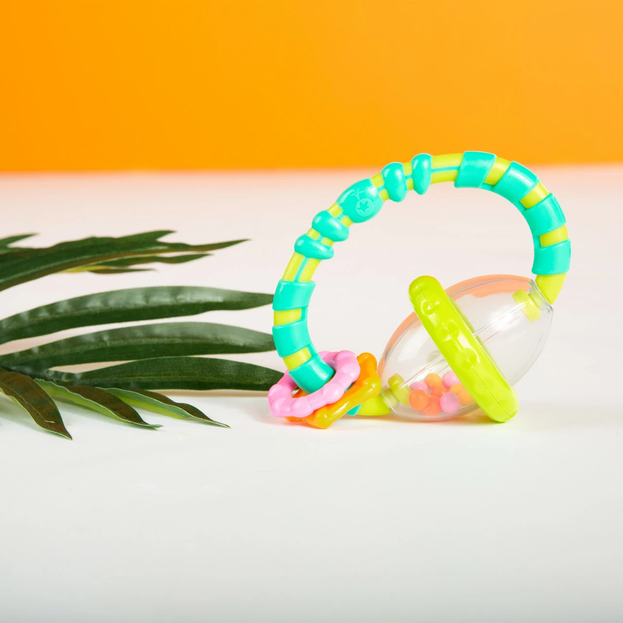 Bright Starts Grab & Spin Rattle And Teether Toy 2 Bright Starts Grab & Spin Rattle And Teether Toy - Image 2