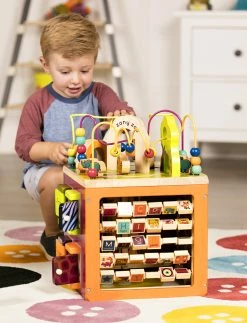 B. Zany Zoo Wooden Activity Cube -Fisher-price-shop BX1004 kid 71528.1600661327
