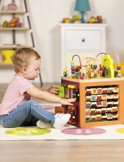 B. Zany Zoo Wooden Activity Cube -Fisher-price-shop BX1004 kid d 94756.1600661331