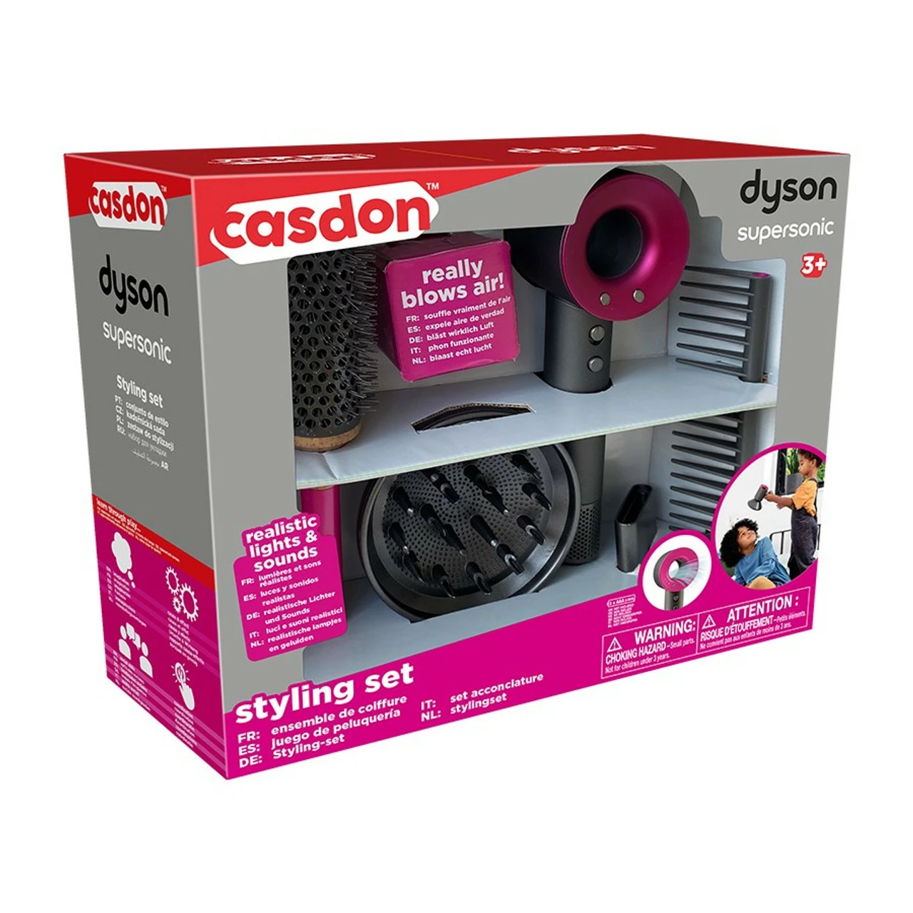 Casdon Dyson Supersonic Hairdryer Styling Set 5 Casdon Dyson Supersonic Hairdryer Styling Set - Image 5
